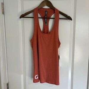Vuori Lux Performance Tank Lychee Heather VW108 Womens Small Gatorade Logo NWT